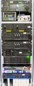 Server-Rack within Data Processing Center © Nageldinger Film